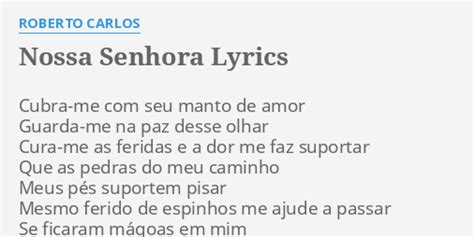 nossa senhora roberto carlos letra.